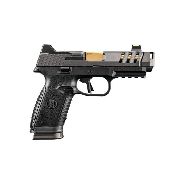 FN 509 CC Edge XL Handgun 9mm Luger 10rd Magazines(3) 4.2" Barrel Compensator Black/Gray