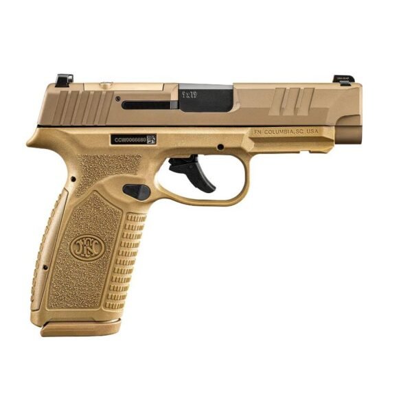 https3A2F2Fmedia.chattanoogashooting.com2Fimages2Fproduct2FRJ661017602FRJ661017601.jpg FN Reflex XL MRD Handgun 9mm Luger 15(1)&18(1)rd Magazines 3.8" Barrel FDE No Manual Safety