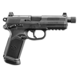 https3A2F2Fmedia.chattanoogashooting.com2Fimages2Fproduct2FRJ669662FRJ66966-1.jpg FN FNX-45 Tactical Handgun .45 ACP 15rd Magazines (2) 5.3" Threaded Barrel Black Night Sights
