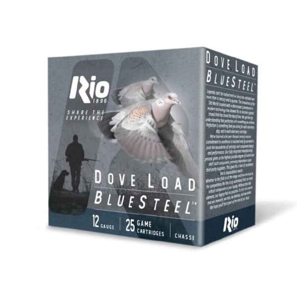 https3A2F2Fmedia.chattanoogashooting.com2Fimages2Fproduct2FRODLBS2862FRODLBS206-1_2.jpg Rio Bluesteel Dove Load Shotshells 12 ga 2.75" 1oz #6 1350 fps 25/ct