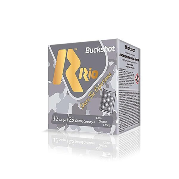 https3A2F2Fmedia.chattanoogashooting.com2Fimages2Fproduct2FRORHD9PB2FRORHD9PB.jpg Rio Royal Buck Home Defense Shotshells 12ga 2-3/4" 9-Pellets 1250 fps #1 25/ct