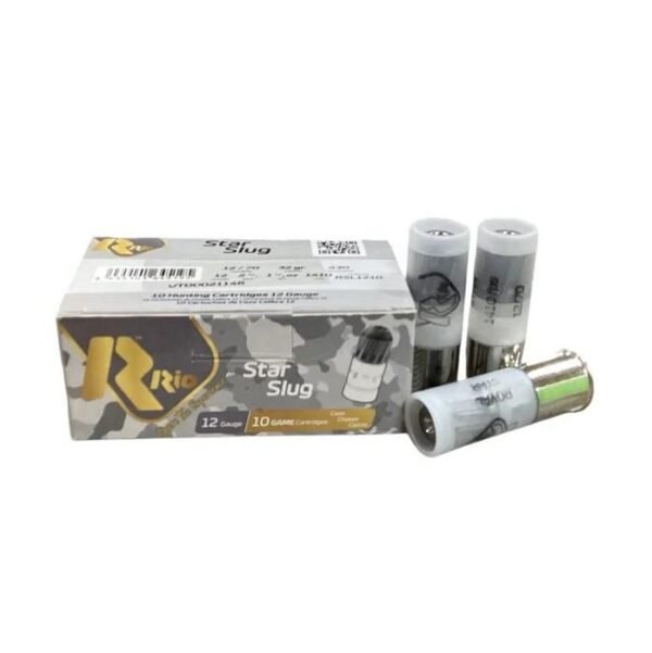 https3A2F2Fmedia.chattanoogashooting.com2Fimages2Fproduct2FRORSL12102FRORSL1210-2_2.jpg Rio Star Shotshell 12 ga 2-3/4" 1-1/8 oz 1410 fps Slug 10/ct