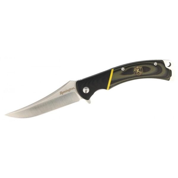 https3A2F2Fmedia.chattanoogashooting.com2Fimages2Fproduct2FRT156322FRT15632.jpg Remington Hunter Folding Knife 4" Trailing Point Blade Green