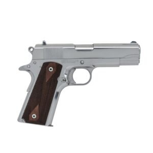 https3A2F2Fmedia.chattanoogashooting.com2Fimages2Fproduct2FSD101001122FSD10100112-1.jpg SDS Imports Tisas 1911 A1 Desperado 9/38 Handgun 9mm Luger 9rd Magazines (2) 4.25" Barrel Silver with Brown Grip