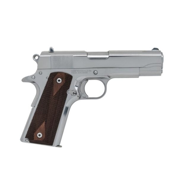 https3A2F2Fmedia.chattanoogashooting.com2Fimages2Fproduct2FSD101001122FSD10100112-1.jpg SDS Imports Tisas 1911 A1 Desperado 9/38 Handgun 9mm Luger 9rd Magazines (2) 4.25" Barrel Silver with Brown Grip