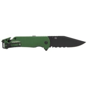 https3A2F2Fmedia.chattanoogashooting.com2Fimages2Fproduct2FSGSOG115201432FSGSOG11520143-1.jpg SOG Knives Escape 2.0 Folding Knife 3-2/5" Semi Serrated Clip Point Blade OD Green Blister