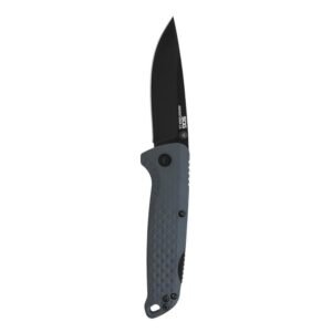 https3A2F2Fmedia.chattanoogashooting.com2Fimages2Fproduct2FSGSOG131106432FSGSOG13110643-1.jpg SOG Knives Adventurer LB Folding Knife 3" Drop Point Blade Grey