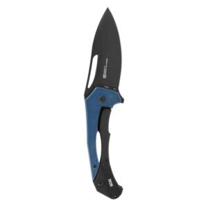 https3A2F2Fmedia.chattanoogashooting.com2Fimages2Fproduct2FSGSOG142401572FSGSOG14240157-1.jpg SOG Knives Bulwark FLK Folding Knife 3" Drop Point Blade Blue Presentation Box