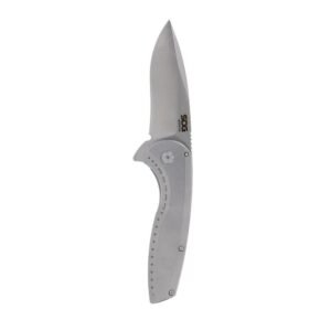 https3A2F2Fmedia.chattanoogashooting.com2Fimages2Fproduct2FSGSOG144103432FSGSOG14410343-1.jpg SOG Knives Aegis FLK 2.0 Folding Knife 3-1/4" Drop Point Blade Silver Blister