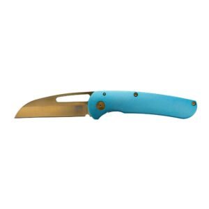 https3A2F2Fmedia.chattanoogashooting.com2Fimages2Fproduct2FSGSOG145202572FSGSOG14520257-1.jpg SOG Knives Escape FL Folding Knife 3" Sheepsfoot Blade Blue Gold