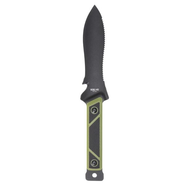 https3A2F2Fmedia.chattanoogashooting.com2Fimages2Fproduct2FSGSOG174401432FSGSOG17440143-1.jpg SOG Knives Rip Tide Fixed Knife 6-1/2" Spear Point Blade Black Green