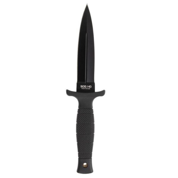 https3A2F2Fmedia.chattanoogashooting.com2Fimages2Fproduct2FSGSOG174402432FSGSOG17440243-1.jpg SOG Knives Nightshade Fixed Knife 4-3/4" Spear Point Blade Black