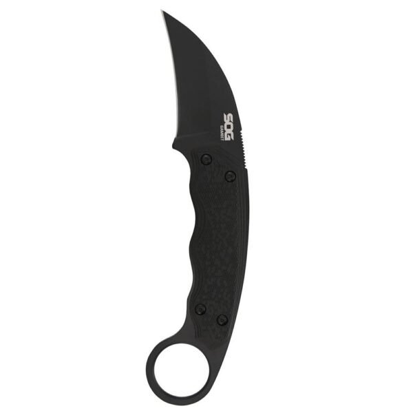 https3A2F2Fmedia.chattanoogashooting.com2Fimages2Fproduct2FSGSOGGB1002CP2FSGSOGGB1002CP-1.jpg SOG Gambit Blackout Fixed Knife 2-3/5" Sheepsfoot Blade Black
