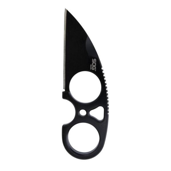 https3A2F2Fmedia.chattanoogashooting.com2Fimages2Fproduct2FSGSOGJB02KCP2FSGSOGJB02KCP-1.jpg SOG Knives Snarl Blackout Fixed Blade Knife 2.3" Sheepsfoot Blade Black Blister