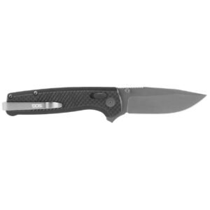 https3A2F2Fmedia.chattanoogashooting.com2Fimages2Fproduct2FSGSOGTM1032BX2FSGSOGTM1032BX.jpg SOG Terminus XR LTE Folding Knife 2.95" Blade Black and Grey