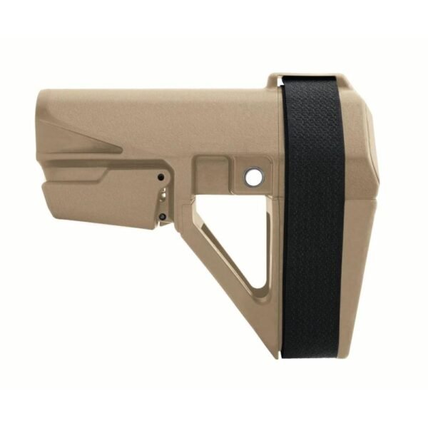 https3A2F2Fmedia.chattanoogashooting.com2Fimages2Fproduct2FSOSBA5X02SB2FSOSBA5X02SB-1.jpg SB Tactical SBA5 Pistol Stabilizing Brace 5-Position Adjustable for AR-15 FDE