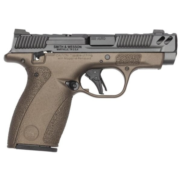 https3A2F2Fmedia.chattanoogashooting.com2Fimages2Fproduct2FSW148462FSW148462.jpg S&W PC Bodyguard 2.0 Midnight Bronze Carry Comp Handgun .380 Auto 10(1)&12(1)rd Magazines 3.1" Comp Barrel Thumb Safety