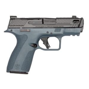 https3A2F2Fmedia.chattanoogashooting.com2Fimages2Fproduct2FSW148552FSW148558.jpg S&W PC Shield-X Carry Comp Blue Titanium Handgun 9mm Luger 13(1)&15(1)rd Magazines 3.6" Ported Barrel Thumb Safety