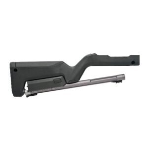 https3A2F2Fmedia.chattanoogashooting.com2Fimages2Fproduct2FTBTDCGMGBBLK2FTBTDCGMGBBLK-1.jpg Tactical Solutions X-Ring Takedown Barrel and Stock Kit .22 LR 16.5" 1/2x28 Threaded Barrel Gun Metal Grey