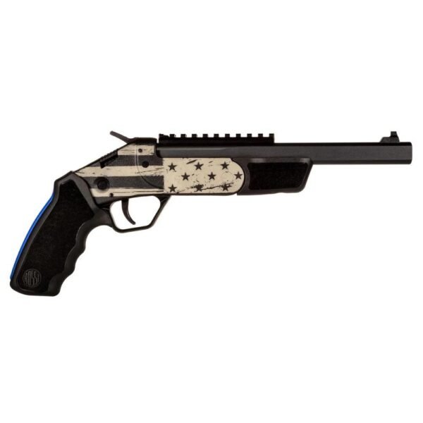 https3A2F2Fmedia.chattanoogashooting.com2Fimages2Fproduct2FTESSPB9ENG12FTESSPB9ENG1-1.jpg Rossi Brawler US Flag Handgun 45 Colt/410 ga 1rd Capacity 9" Barrel Black Finish