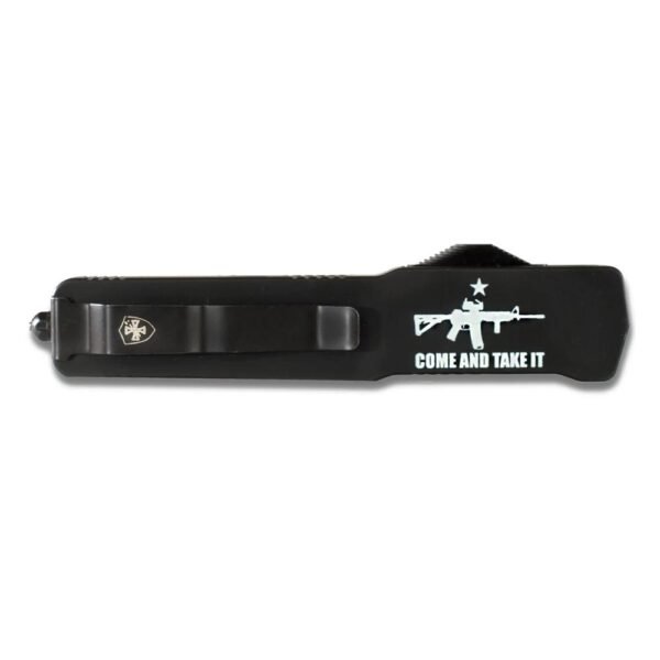 https3A2F2Fmedia.chattanoogashooting.com2Fimages2Fproduct2FTKMZAR153212FTKMZAR15321_1.jpg Templar Knives Premium Weighted Come and Take It Slim Knife 3-1/8" Drop Point Blade Black