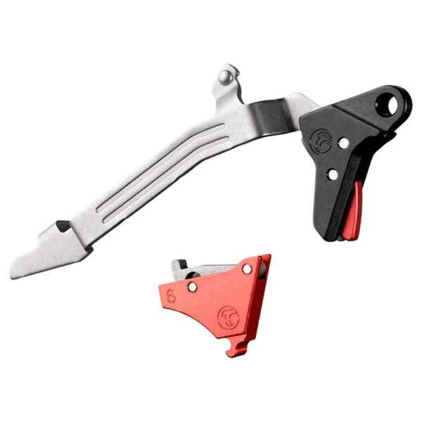 https3A2F2Fmedia.chattanoogashooting.com2Fimages2Fproduct2FTMALPHAGLOCK6RED2FTMALPHAGLOCK6RED-1.jpg Timney Triggers Alpha Competition Series for Glock Gen 6 17/19/45 Red