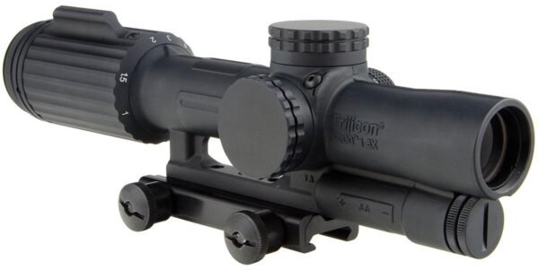 https3A2F2Fmedia.chattanoogashooting.com2Fimages2Fproduct2FTR16000052FTR1600005.jpg Trijicon VCOG Sight - 1-6x24mm Red Horseshoe Reticle .308/175gr TA51 Mount