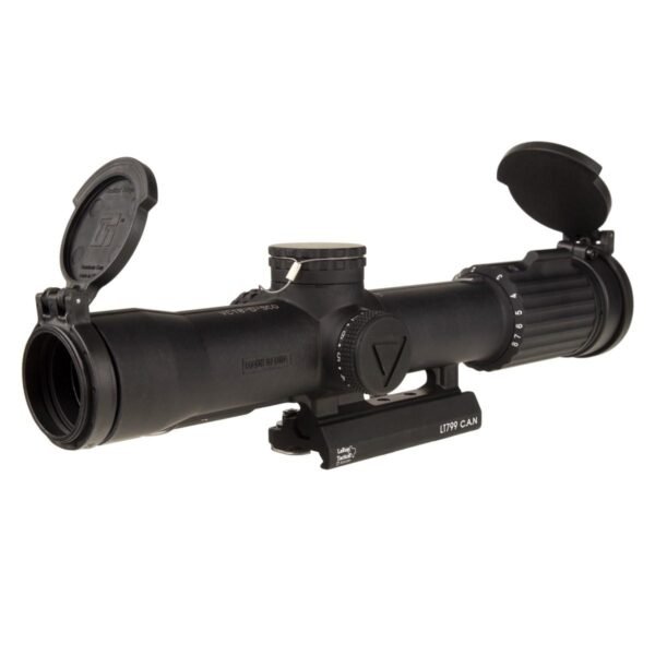 https3A2F2Fmedia.chattanoogashooting.com2Fimages2Fproduct2FTR24000122FTR2400012.jpg Trijicon SCO VCOG Rifle Scope 1-8x28 FFP Red MRAD Tree Illum. Black with Flipcaps