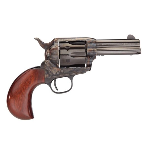 https3A2F2Fmedia.chattanoogashooting.com2Fimages2Fproduct2FTU5509172FTU5509171.jpg Taylors & Company 1873 Cattleman Handgun .45 Colt 6rd Capacity 3.5" Blued Barrel Case Hardened Frame Wood Grip