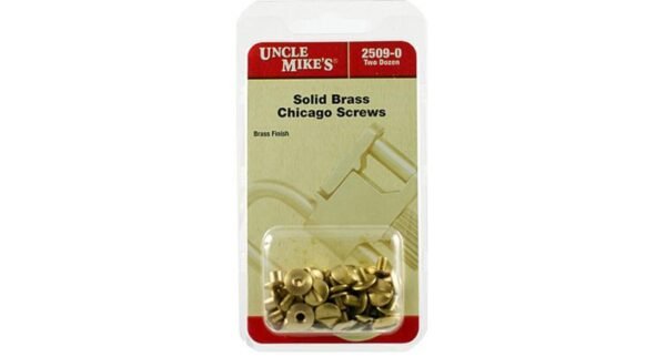 https3A2F2Fmedia.chattanoogashooting.com2Fimages2Fproduct2FUM250902FUM25090.jpg Uncle Mike's Chicago Brass Screws - 24 Pack