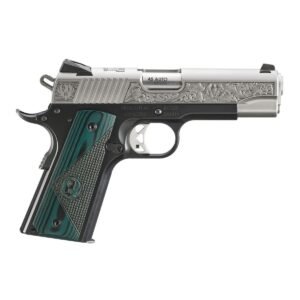 https3A2F2Fmedia.chattanoogashooting.com2Fimages2Fproduct2FUR167042FUR167041.jpg Ruger SR1911 "271 Cardwell Rd." Street Edition Handgun 45 Auto 7rd Magazines(2) 4.25" Barrel Engraved Frame G10 Grips