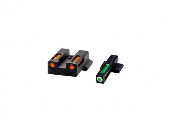 https3A2F2Fmedia.chattanoogashooting.com2Fimages2Fproduct2FVH9EZN4212FVH9EZN421.jpg HIVIZ LiteWave H3 sight Orange/Green LitePipe/White front ring fits S&W M&P 9EZ models