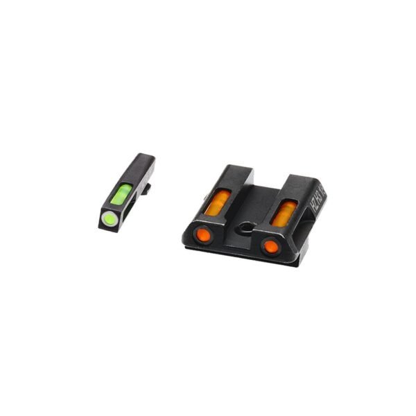 https3A2F2Fmedia.chattanoogashooting.com2Fimages2Fproduct2FVHGLN4212FVHGLN421.jpg HIVIZ LiteWave H3 sight Orange/Green LitePipe/White front ring fits Glock models 42 and 43 43X and 48