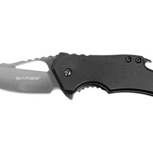 https3A2F2Fmedia.chattanoogashooting.com2Fimages2Fproduct2FVKSK502BK2Fsk-502bk.jpg Sarge Knives Black Fuse Folding Knife 2 3/8" Blade Black with Bottle Opener