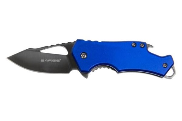 https3A2F2Fmedia.chattanoogashooting.com2Fimages2Fproduct2FVKSK502BL2FVKSK502BL.jpg Sarge Knives Blue Fuse- Blue Pocket Knife & Bottle Opener