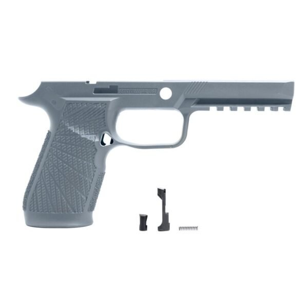 https3A2F2Fmedia.chattanoogashooting.com2Fimages2Fproduct2FWC320FSG2FWC320FSG-1.jpg Wilson Combat Grip Module for Sig P320 Full Size No Manual Safety Grey