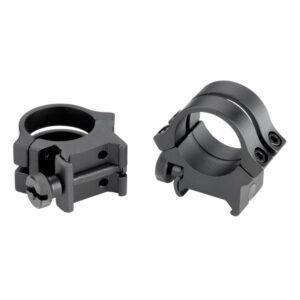 https3A2F2Fmedia.chattanoogashooting.com2Fimages2Fproduct2FWE490472FWE49047-1.jpg Weaver Quad Lock Detachable Scope Rings 1" High Matte