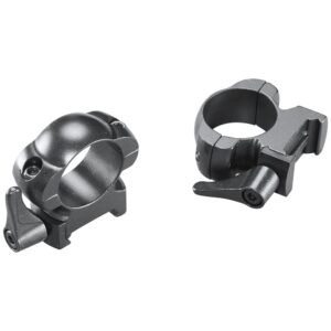 https3A2F2Fmedia.chattanoogashooting.com2Fimages2Fproduct2FWE493262FWE49326-1.jpg Weaver Grand Slam Leaver-Lok Top Mount Steel Scope Rings 1" High Matte