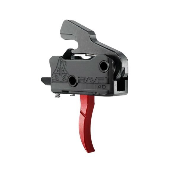 https3A2F2Fmedia.chattanoogashooting.com2Fimages2Fproduct2FWLT017RED2FWLT017RED-1.jpg Rise Armament Rave 140 Single Stage AR Rifle Trigger 3.5 lb Curved Red