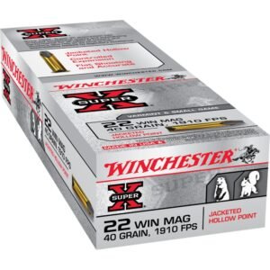 https3A2F2Fmedia.chattanoogashooting.com2Fimages2Fproduct2FWNX22MH2FWNX22MH-1.jpg Winchester Super-X Magnum Rimfire Ammunition .22 WMR 40 gr. JHP 1910 fps 50/ct
