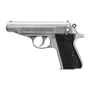 https3A2F2Fmedia.chattanoogashooting.com2Fimages2Fproduct2FWY47960292FWY4796027_3.jpg Walther PP Stainless Handgun .32 Auto 8rd Magazines(2) 3.9" Barrel Stainless Frame