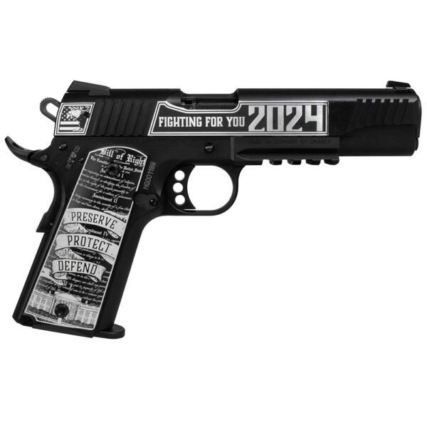 https3A2F2Fmedia.chattanoogashooting.com2Fimages2Fproduct2FWY5170500HMTR2FCSSITrumpForgeH1-R.jpg Walther Hammerli Arms Forge H1 "Trump 2024" Handgun .22 LR 12rd Magazine 5" Barrel