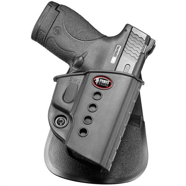 https3A2F2Fmedia.chattanoogashooting.com2Fimages2Fproduct2FXGSWSRP2FXGSWSRP.jpg Fobus Evolution Holster Rot-Paddle for S&W M&P Shield/Taurus 708709/Walther PPS Right Hand Black