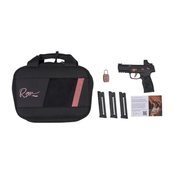Sig Sauer P322 Rose Romeo RS Handgun .22 LR 10rd Magazines (3) 4" Barrel Black with Rose Savior Gun Bag