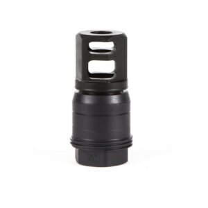 https3A2F2Fmedia.chattanoogashooting.com2Fimages2Fproduct2FXISL55612X2825DEGM2FXISL55612X2825DEGM.jpg Sig Sauer Clutch-Lok Tapered QD Muzzle Brake for SLX/SLH Suppressors 5.56mm Black