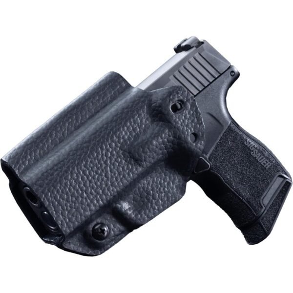 https3A2F2Fmedia.chattanoogashooting.com2Fimages2Fproduct2FXJH3SIG1BLK22FXJH3SIG1BLK2-1.jpg Mission First Tactical Leather Hybrid IWB/OWB Holster for Sig Sauer P365 Black Ambi