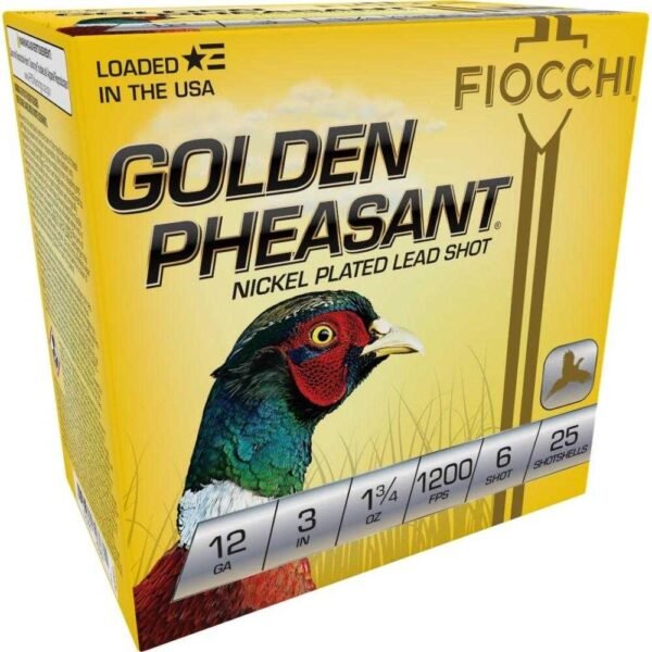 https3A2F2Fmedia.chattanoogashooting.com2Fimages2Fproduct2FXN123GP62FXN123GP6-1.jpg GOLDEN PHEASANT NP 12ga 3" 1 3/4oz #6 1200fps 25RD