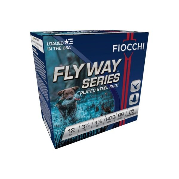 https3A2F2Fmedia.chattanoogashooting.com2Fimages2Fproduct2FXN123STBB2FXN123STBB.jpg Fiocchi Flyway Series Shotshells 12ga 3" 1-1/8oz 1500 fps #BB 25/ct
