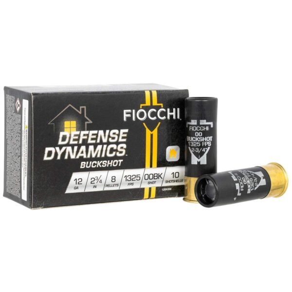 https3A2F2Fmedia.chattanoogashooting.com2Fimages2Fproduct2FXN12BK0082FXN12BK008.jpg Fiocchi Defense Dynamics Shotshells 12ga 2-3/4" 8 plts 1325 fps #00 10/ct