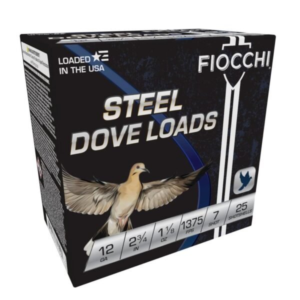 https3A2F2Fmedia.chattanoogashooting.com2Fimages2Fproduct2FXN12DLS1872FXN12DLS187-1.jpg Fiocchi Steel Target Shotshells 12ga 2-3/4" 1-1/8oz 1375fps #7 25/ct